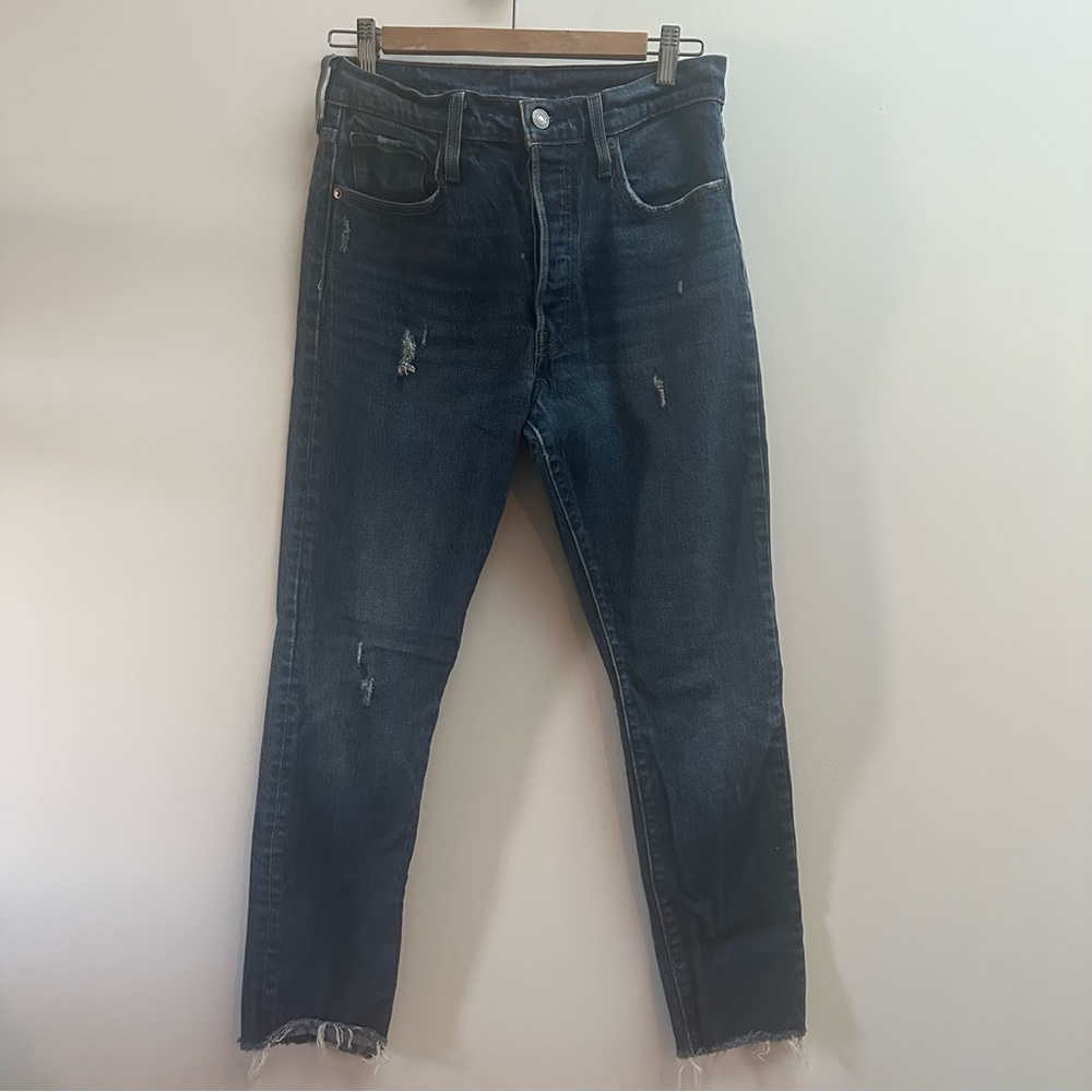 Levis 501 Skinny w/ raw edge leg opening Size 28x28
